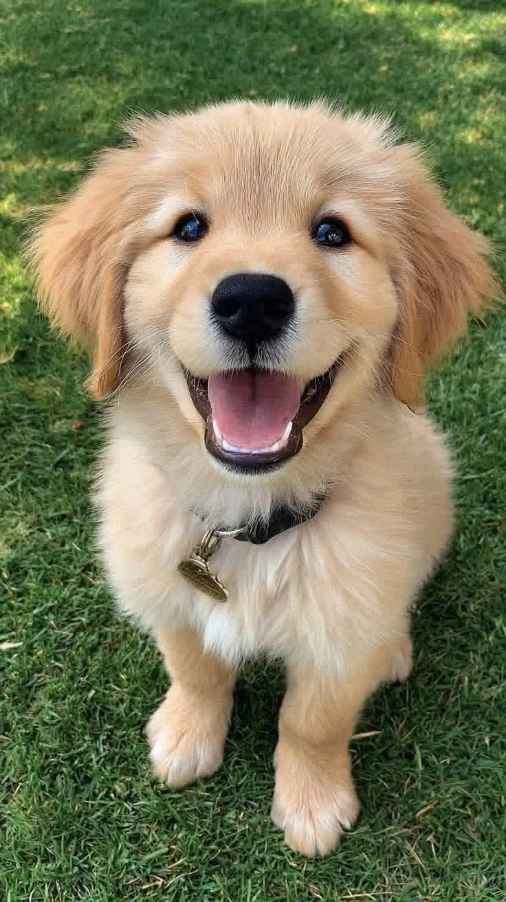 A beautiful golden dog